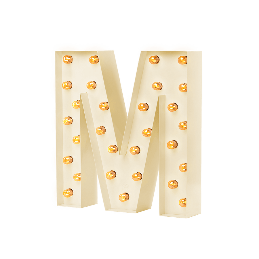 Bokstavslampa Cirkuslampan Testlampa M Light ivory / 50 cm / Standard