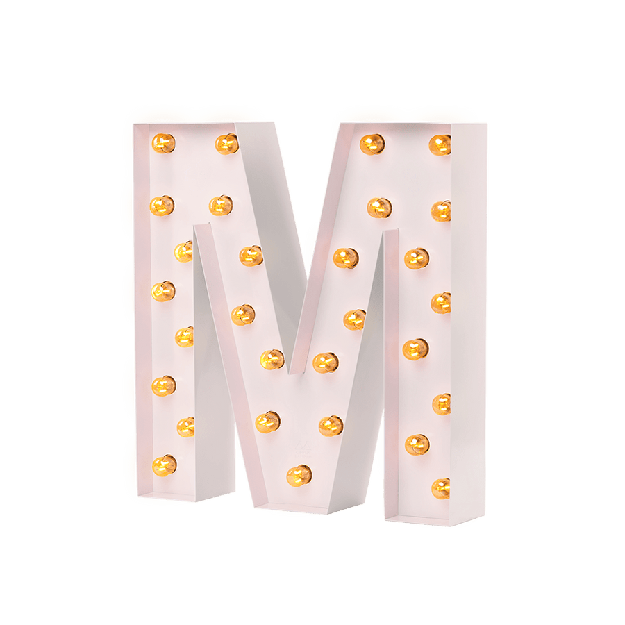 Bokstavslampa Cirkuslampan Testlampa M Light pink / 50 cm / Standard