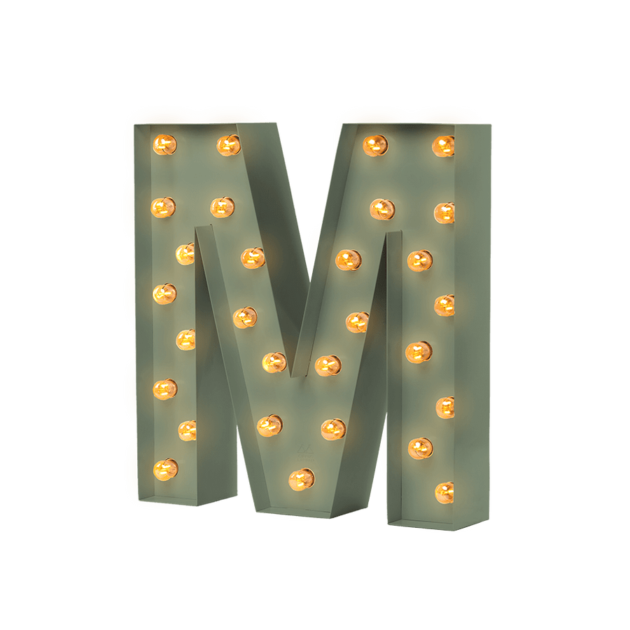 Bokstavslampa Cirkuslampan Testlampa M Reed green / 50 cm / Standard