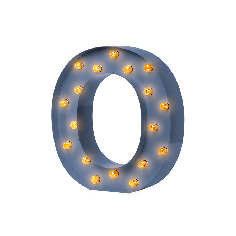 Bokstavslampa Cirkuslampan Testlampa O Distant blue / 50 cm / Standard