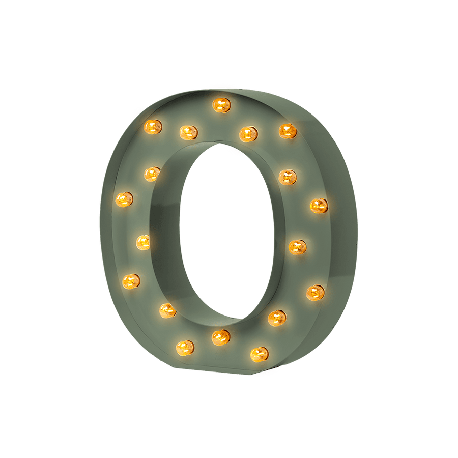 Bokstavslampa Cirkuslampan Testlampa O Reed green / 50 cm / Standard