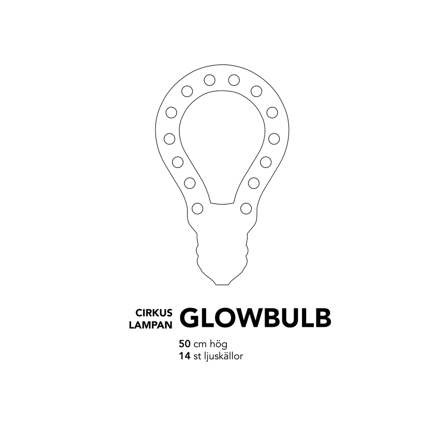 Bokstavslampa Cirkuslampan Testlampa Glowbulb