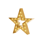 Bokstavslampa Cirkuslampan Testlampa Star Brass / 50 cm / Standard