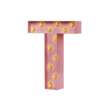 Bokstavslampa Cirkuslampan Testlampa T Antique pink / 50 cm / Standard