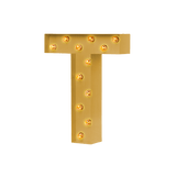 Bokstavslampa Cirkuslampan Testlampa T Brass / 50 cm / Standard