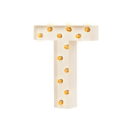 Bokstavslampa Cirkuslampan Testlampa T Creme / 50 cm / Standard
