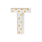 Bokstavslampa Cirkuslampan Testlampa T Signal white / 50 cm / Standard