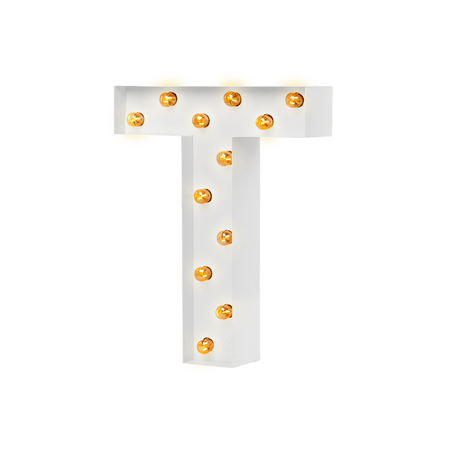 Bokstavslampa Cirkuslampan Testlampa T Signal white / 50 cm / Standard