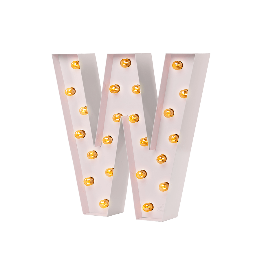 Bokstavslampa Cirkuslampan Testlampa W Light pink / 50 cm / Standard