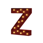 Bokstavslampa Cirkuslampan Z WineRed / 30 cm