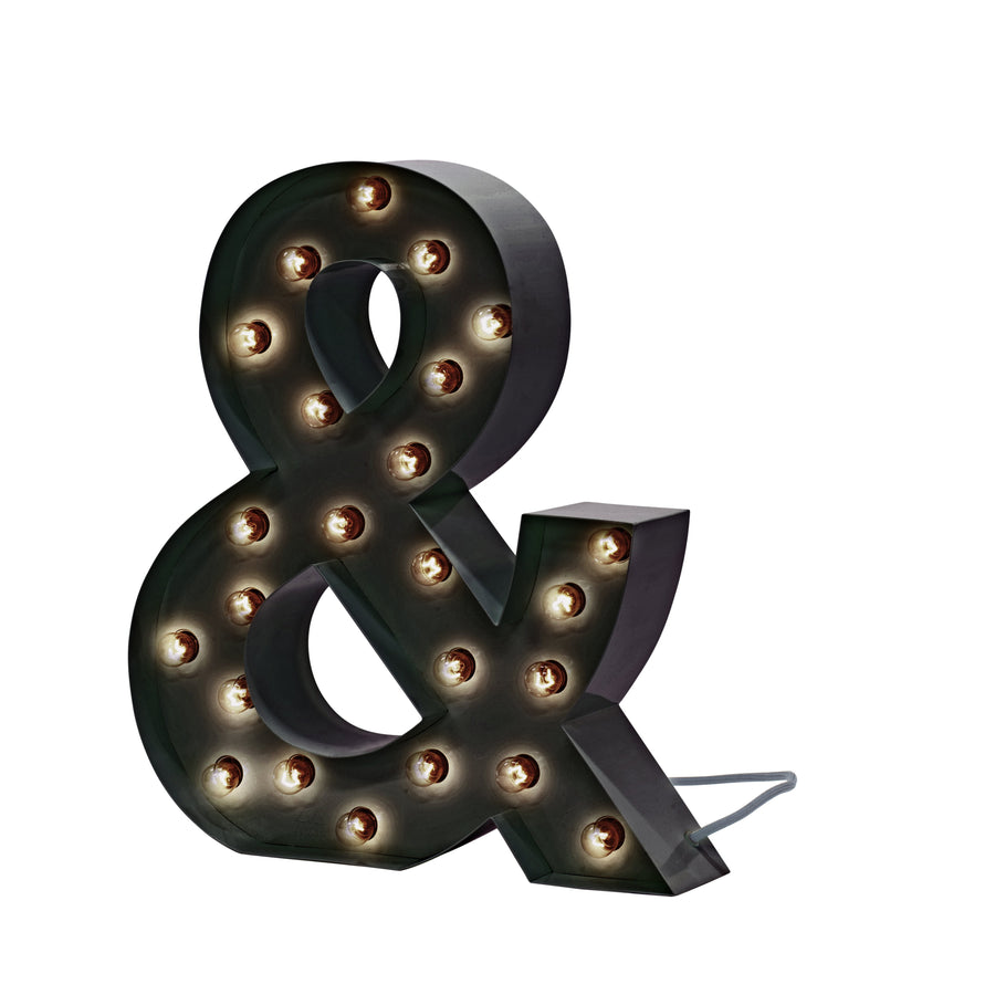 Cirkuslampan &-symbol Black