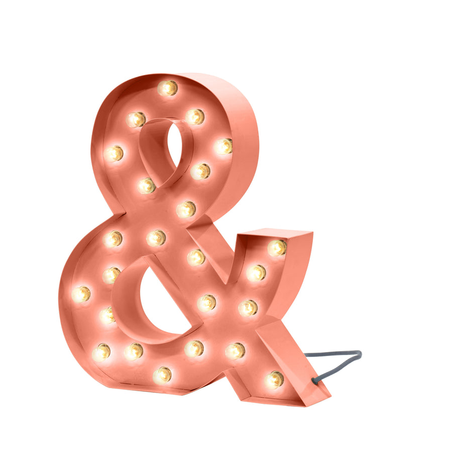 Cirkuslampan &-symbol Pink